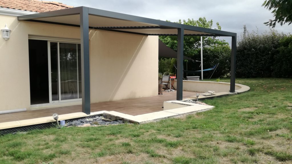 photo d'une pergolas en alu
