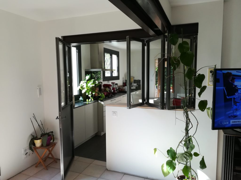 photographie d'une verrière métallique chez un de nos clients